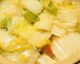 白菜と煮こむ●鶏肉のスキヤキ風甘辛煮込み作り方4写真