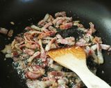 ケールと豆腐とベーコン炒め作り方4写真