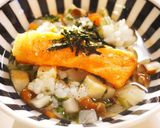 わんこ飯♪鮭とキノコのだし茶漬け作り方4写真