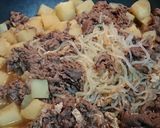 すき焼き風✨牛肩ロースの煮込み作り方3写真