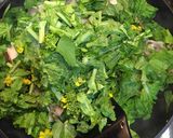 豚バラと菜の花のアンチョビバター作り方8写真