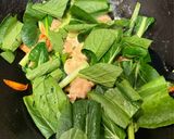 鶏もも肉と小松菜のとろり中華炒め作り方6写真