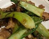 鶏ハラミとチンゲン菜の塩昆布炒め作り方5写真