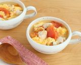 ささみとトマトのふんわり卵スープ作り方5写真