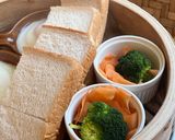 せいろでふわふわ食パンの朝ごはん♪作り方2写真