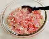マグロのタルタル、ヨーグルトソース！作り方1写真