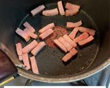 ほうれん草とベーコンのとろたまスープ作り方1写真