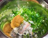 🔰簡単おつまみ！カニ面のねぎ味噌甲羅焼き🦀作り方3写真