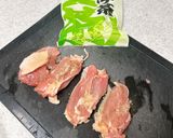 大葉で挟んだ♪鶏もも肉の梅酢炒め作り方2写真