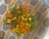 レンジクリームタコライス味オムライス弁当作り方3写真
