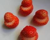 いちごサンタONプリン作り方10写真