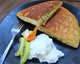ホットケーキのヨーグルトクリーム添え作り方4写真