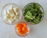 カルシウム豊富♪高野豆腐と冬野菜の味噌汁作り方1写真