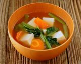 カルシウム豊富♪高野豆腐と冬野菜の味噌汁作り方5写真