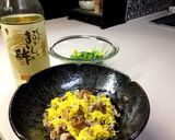 食用菊と胡桃の酢の物作り方4写真