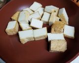 厚揚げの赤味噌田楽作り方1写真