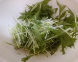 水菜とカリカリ油揚げのサラダ作り方2写真