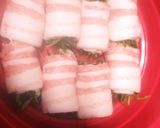 レンジで簡単！さっぱり水菜の豚肉巻き作り方4写真