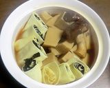 のりの生湯葉巻き入り、高野豆腐煮物作り方5写真