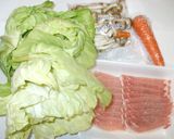 豚肉キャベツの野菜炒め♪簡単カレールー味作り方1写真