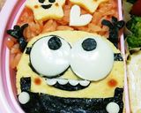今日のキャラ弁12/4(ミニオンズ ボブ作り方1写真