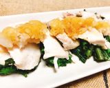 鰤と春菊の酒蒸しおろしぽん酢作り方5写真