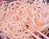 麺つゆをかけて！ツナおろし焼きそば作り方3写真