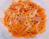 焼きそばの蒸し麺で、きつねそば？うどん？作り方4写真