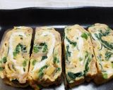 ☆なめたけ入り♪ほうれん草卵焼き☆作り方5写真