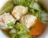 長芋とりつくねと白菜のガラスープ煮込み作り方14写真