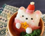 すみっコぐらしデコ★キャラ弁★しろくま作り方3写真
