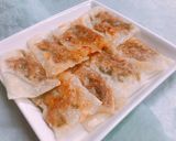 残った青椒肉絲で！バリバリ焼きワンタン作り方6写真
