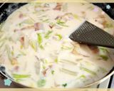 白菜とベーコンのクリームパスタ作り方4写真