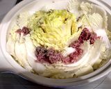 超簡単★白菜の芯の部分まるごと土鍋蒸し作り方2写真