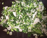 【作りおき】大根の葉と豚肉の甘辛炒め作り方3写真