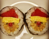 寿司型・模様巻き(クリスマス靴下)作り方16写真