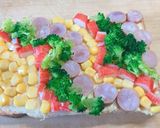 クリスマスカラー☆ 朝食☆楽しいトースト作り方4写真