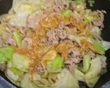 豚肉と野菜の胡麻味噌炒め作り方7写真