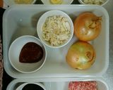 旨っ♥こってり旨味ひき肉の玉ねぎサンド作り方1写真