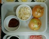 旨っ♥こってり旨味ひき肉の玉ねぎサンド作り方1写真