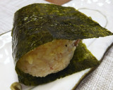 焼き鳥缶でちゃちゃっと ねぎま風おにぎり作り方4写真