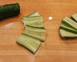 プチトマトとキュウリでクリスマス前菜☆作り方1写真