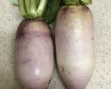 お正月にお勧め　赤大根の甘酢漬け作り方1写真