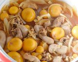 鶏の玉ひものこっくり甘辛煮♪作り方7写真