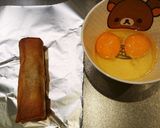 簡単おかず☆まるごと春巻の玉子焼き☆作り方1写真