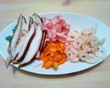 簡単！しいたけたっぷり炊き込みご飯作り方1写真