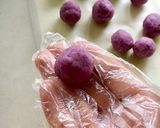 紫芋パウダーで★ピンクのスノーボール作り方4写真