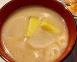 さつま芋の味噌汁作り方5写真