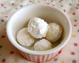 紫芋パウダーで★ピンクのスノーボール作り方12写真
