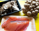 鮭ときのこの炊き込みご飯作り方1写真